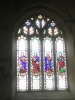 Stained glass window in Ugborough